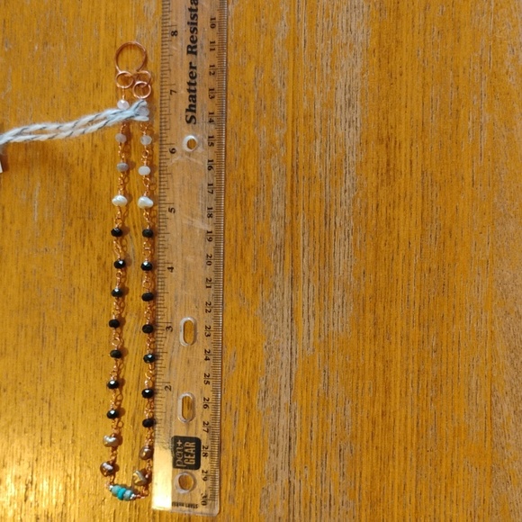 Multi gemstones Kingman turquoise Necklace - Picture 6 of 9